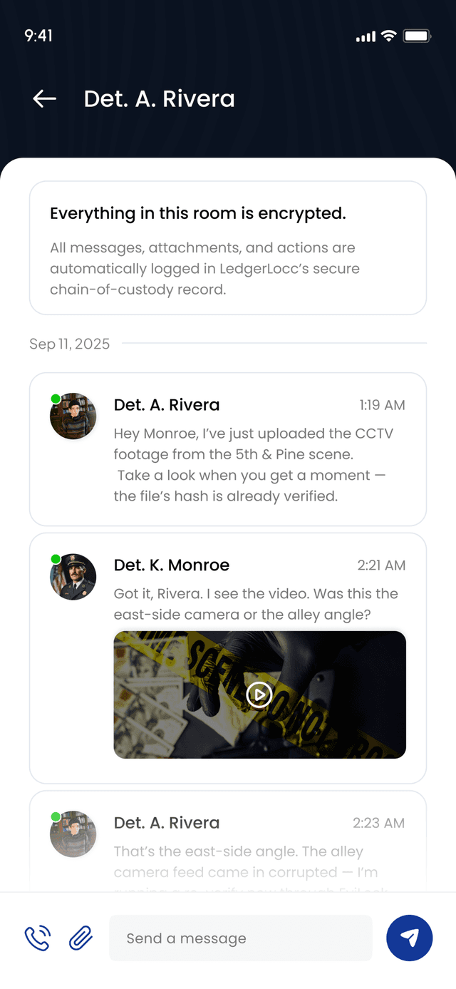 LedgerLocc — Message Detail